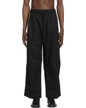 Simone Rocha Elasticated Knee Pleat Trousers - Black