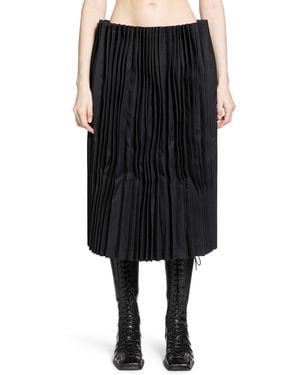 Comme des Garçons Ruffled Midi Skirt - Black