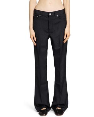 Our Legacy Bootcut Permanent Crease Trousers - Blue