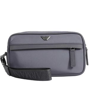 Emporio Armani Nylon Beauty Case - Grey