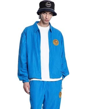 Honor The Gift Striped Anorak - Blue