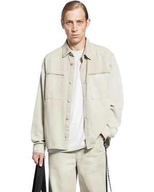 44 Label Group Camicia A Tasca In Tela - Natural