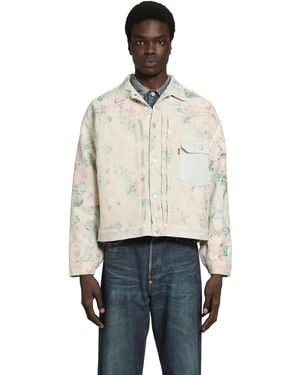 Junya Watanabe X Levi's Flower Print Jacket - Natural