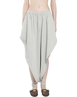 Alaïa Fleece Jersey Pointed Trousers - Grey