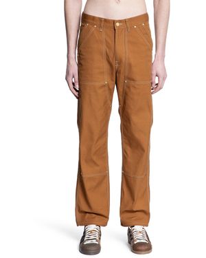 パンツ HUMAN MADE WASHED DUCK WORK PANTS HUMAN MADE Washed Duck Work Pants in Light Brown | SVD USA