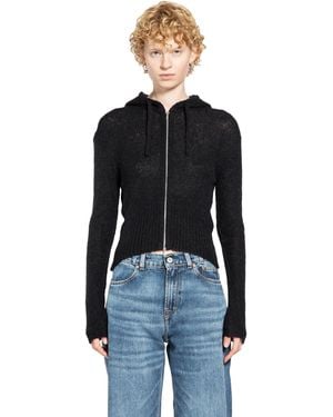 Our Legacy Fuzzy Alpaca Compact Hood - Black
