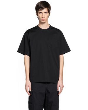 Sacai Suiting X Cotton Jersey Tee - Black