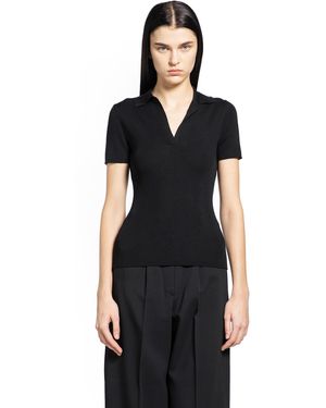 Max Mara Ribbed Knit Wool Jumper - Black