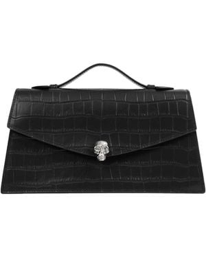McQueen Skull Top Handle - Black
