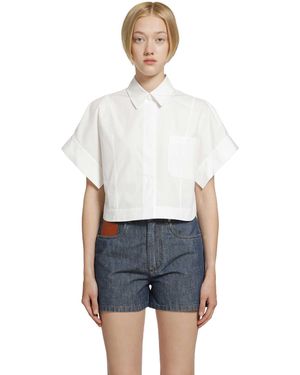 Fendi Poplin Shirt - White