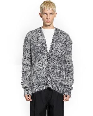 Marni Hyna Jacquard Cardigan - Gray
