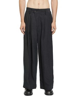 Ziggy Chen Wide-Leg Trousers - Black