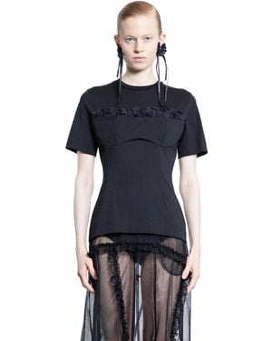 Simone Rocha Balconette Bust T-Shirt - Blue