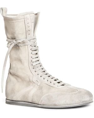 Ann Demeulemeester Fides High-Top Boxing Trainers - Natural