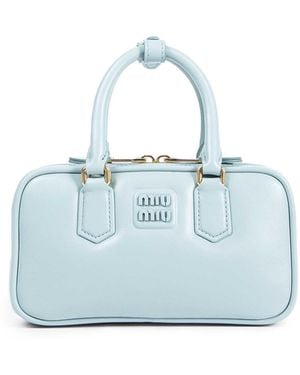 Miu Miu Arcadie Leather Mini Bag - Blue