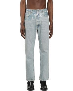 Maison Margiela Taped Straight Leg Jeans - Blue