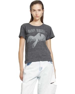 Maison Margiela Cotton T-Shirt - Blue