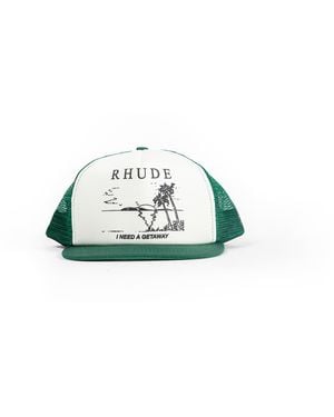 Rhude I Need A Getaway Snapback Trucker Hat - Green