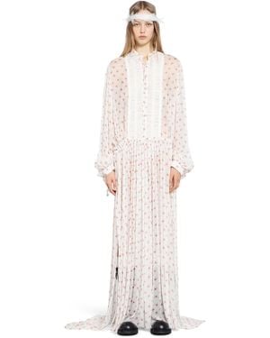 Ann Demeulemeester Tren X-Long Dress - White