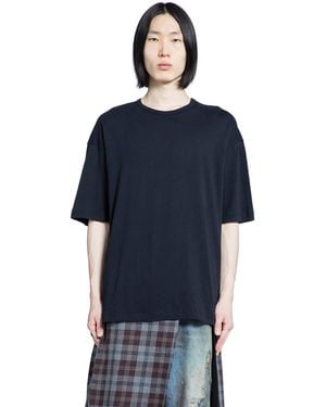 Ann Demeulemeester Dieter 'Road To Never' High-Comfort T-Shirt - Blue
