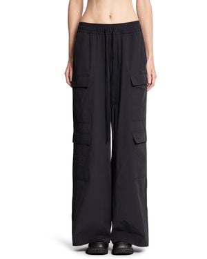 Thom Krom Stretch Nylon Cargo Sweatpants - Black
