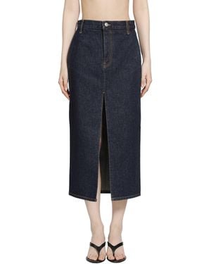 KHAITE Anden Skirt - Blue