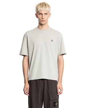 Stone Island 2100025 Combed Organic Cotton Jersey T-Shirt - Grey