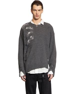 Ann Demeulemeester Merino Wool Knit - Grey