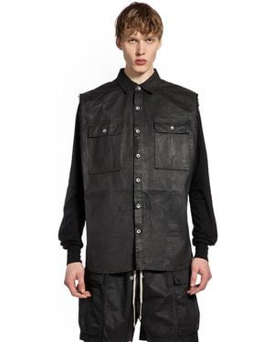 Rick Owens Temple Sl Tommy Outershirt - Black