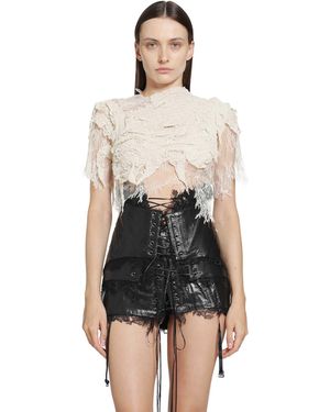 DREAMING ELI The Lady-In-Waiting Cropped T-Shirt - Black