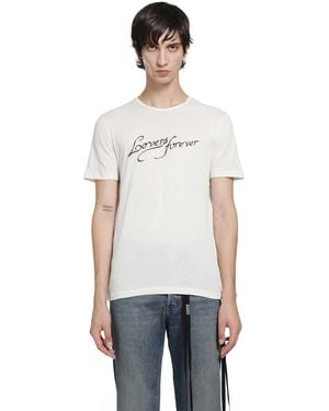 Ann Demeulemeester Baptist 'Lovers Forever' Standard T-Shirt - White