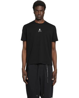 MASTERMIND WORLD Rhinestone Cotton T-Shirt - Black