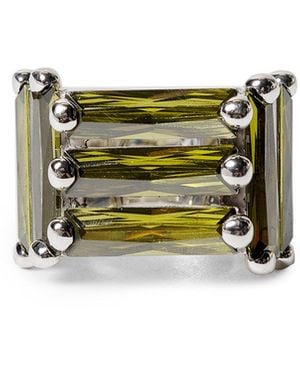ALAN CROCETTI Crystallised Armor Ring - Green