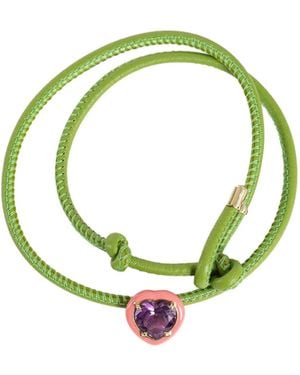 Bea Bongiasca Pop Choker With Candy Flower Pendant - Green