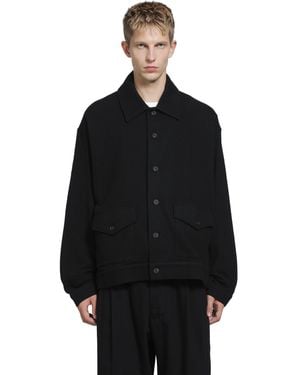 Yohji Yamamoto Stand Collar Blouson - Black