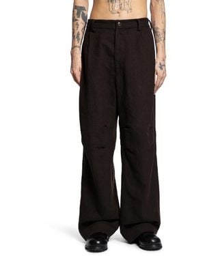 Ziggy Chen Straight Leg Worker Trousers - Black