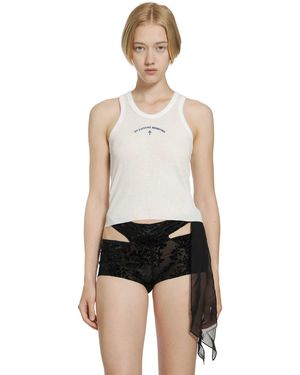 Daisy London Soft Washed Rib Tank - Black
