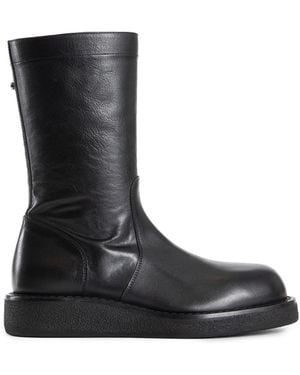 Ann Demeulemeester Kasi Leather Ankle Boots - Black