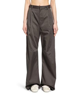 MM6 by Maison Margiela Wide Leg Chinos - Grey