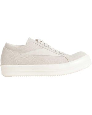 Rick Owens Temple Vintage Trainers - White