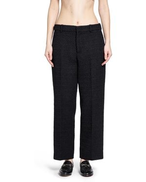 Gucci Tweed Trousers - Black