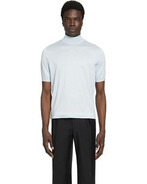 Prada Short Sleeve Cotton Jumper - White