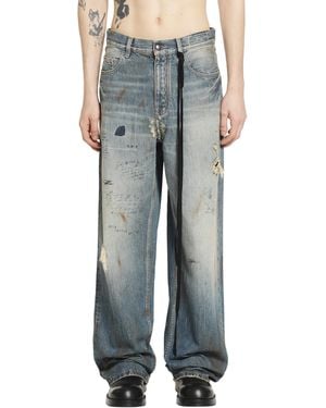 Ann Demeulemeester Evan 5 Pocket Jeans - Blue