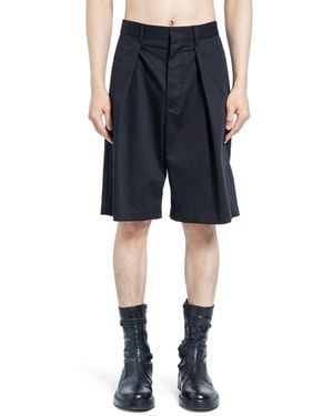 Ann Demeulemeester Noral Pleated Shorts - Blue