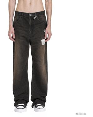 Maison Mihara Yasuhiro Folded 12Oz Jeans - Black