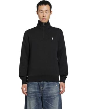 Polo Ralph Lauren Half-Zip Sweatshirt - Black