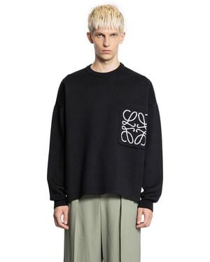 Loewe Anagram Pocket Jumper - Black