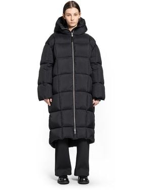 Thom Krom Hooded Nylon Down Coat - Black