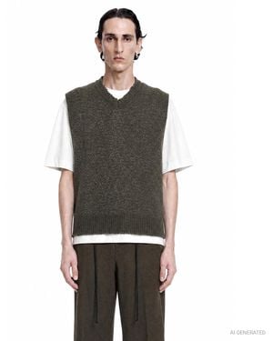 Craig Green Blanket Vest - Gray