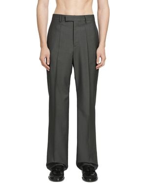 Valentino Wool Tailored Trousers - Grey